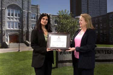 Khuloud with Dr. Mary Ingraham