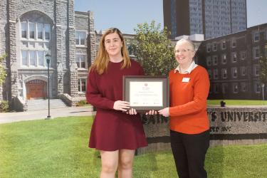 Melissa with Dr. Roby Austin