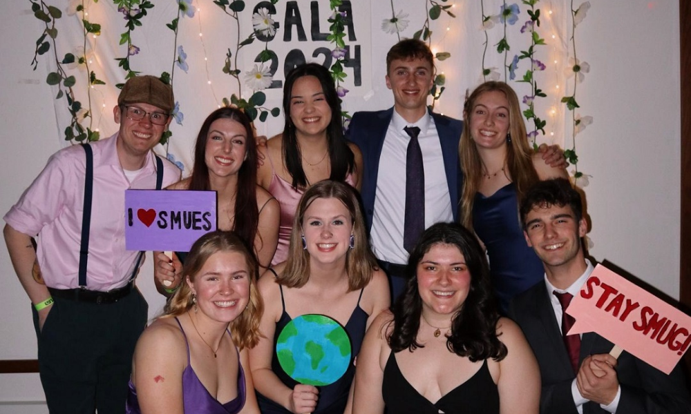 Group of students at a gala