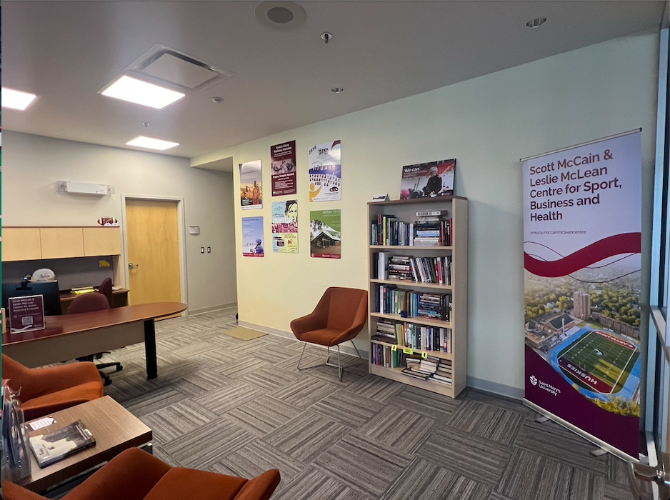 View inside from the entryway of the Centre